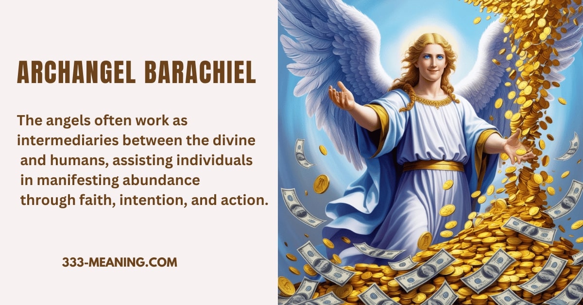 Archangel Barachiel associated with abundance and prosperity